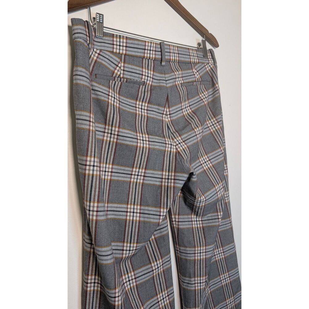 J.Crew Peyton Plaid High Rise Wide Leg Crop Pants 12 Academia Preppy Old Money - Picture 9 of 11